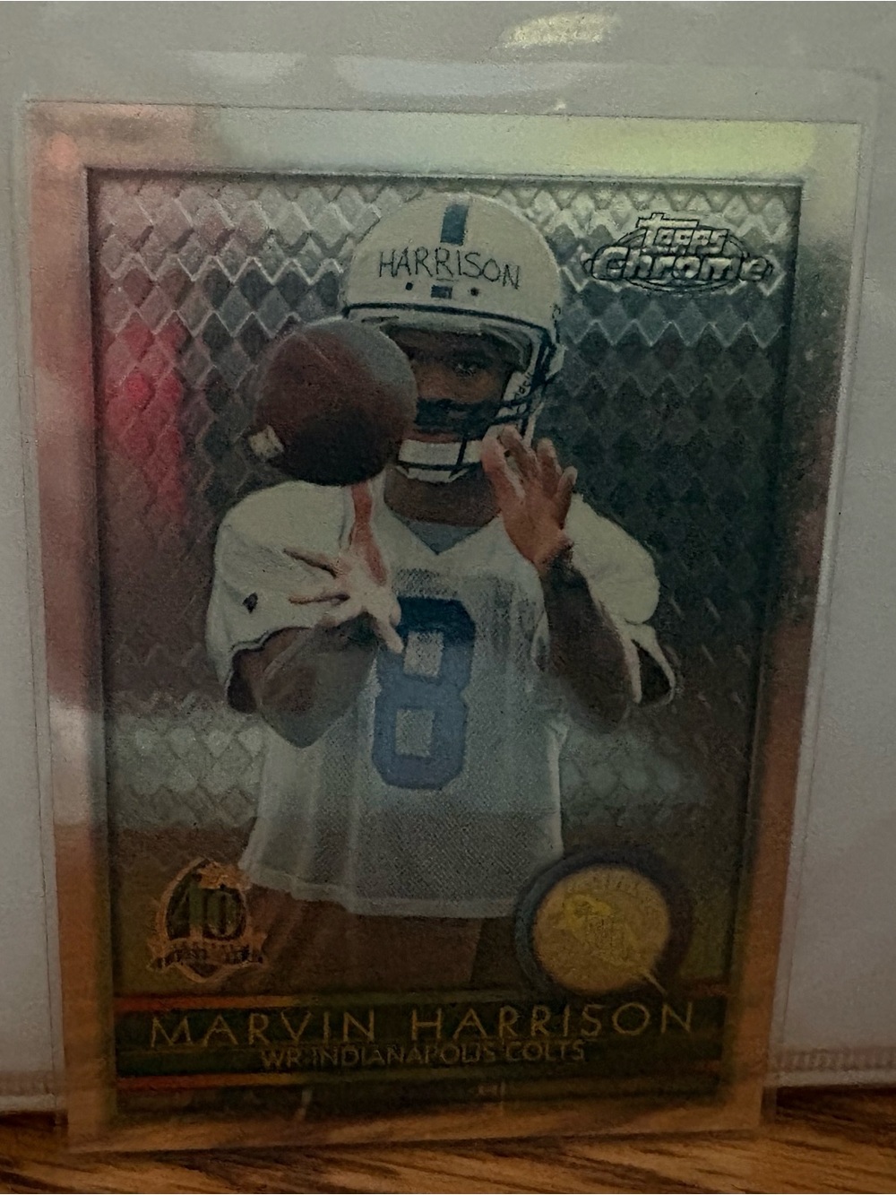 Topps Chrome Marvin Harrison Football Card